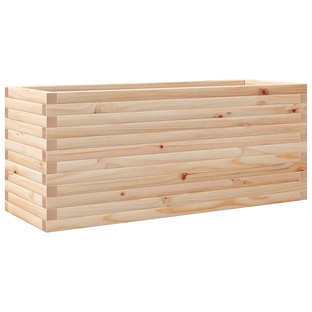 Fioriera da Giardino 110x40x45,5 cm in Legno Massello di Pino 847273