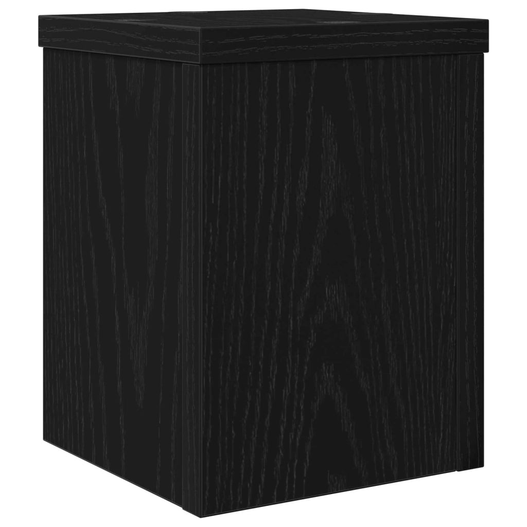Supporto per piante | Sostegno per piante 2 pz Rovere Nero 15 x 15 x 20 cm