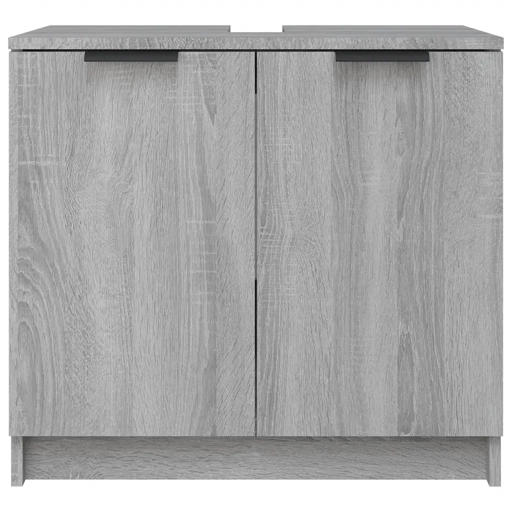 Mobile Bagno Grigio Sonoma 64,5x33,5x59 cm in Legno Multistrato 817064