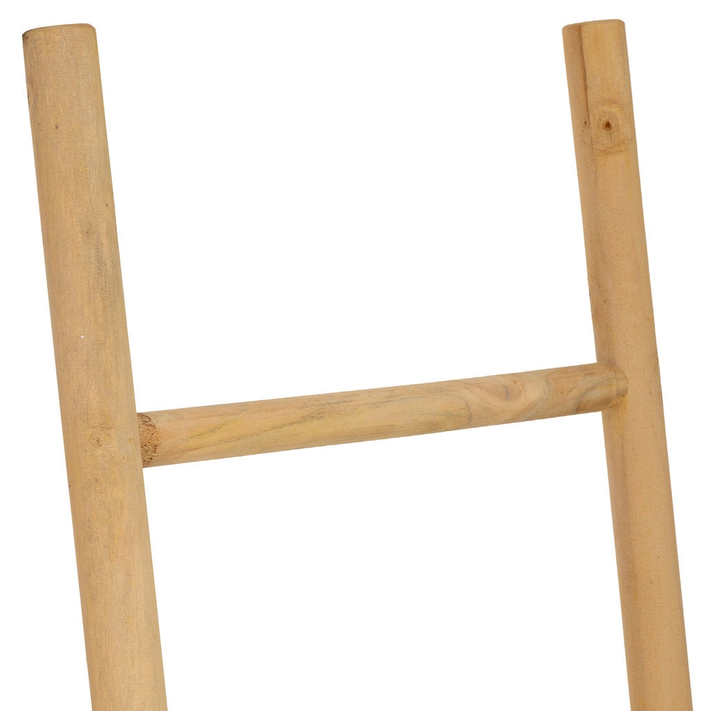 Escalera estanteria de madera marron 44x3x120h cm