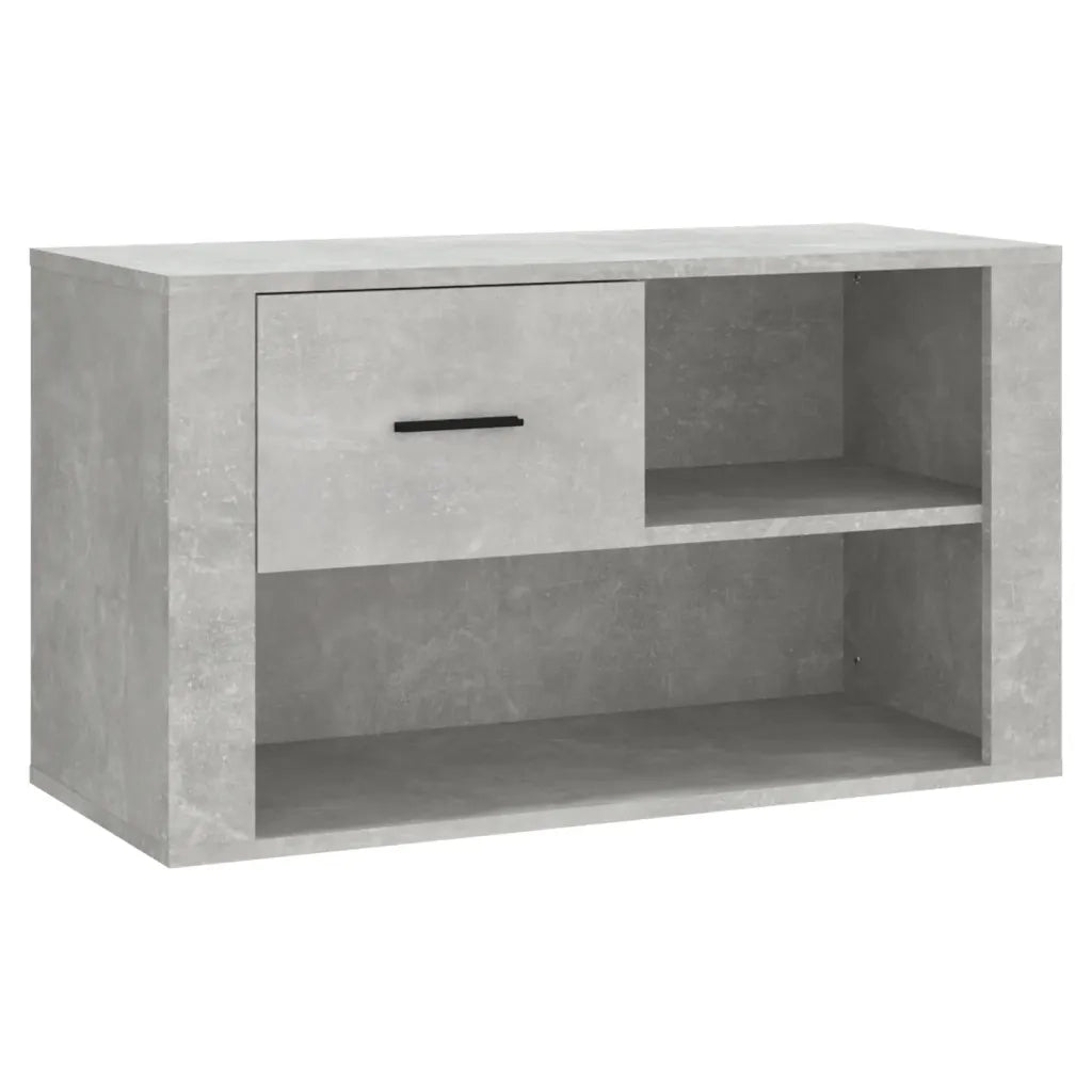 Scarpiera | Mobile per scarpe Grigio Cemento 80x35x45 cm in Legno Multistrato