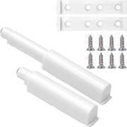 Sistema di Apertura a Spinta con Viti Magnetizzate per Porte e Cassetti (Bianco) - 2 Pezzi