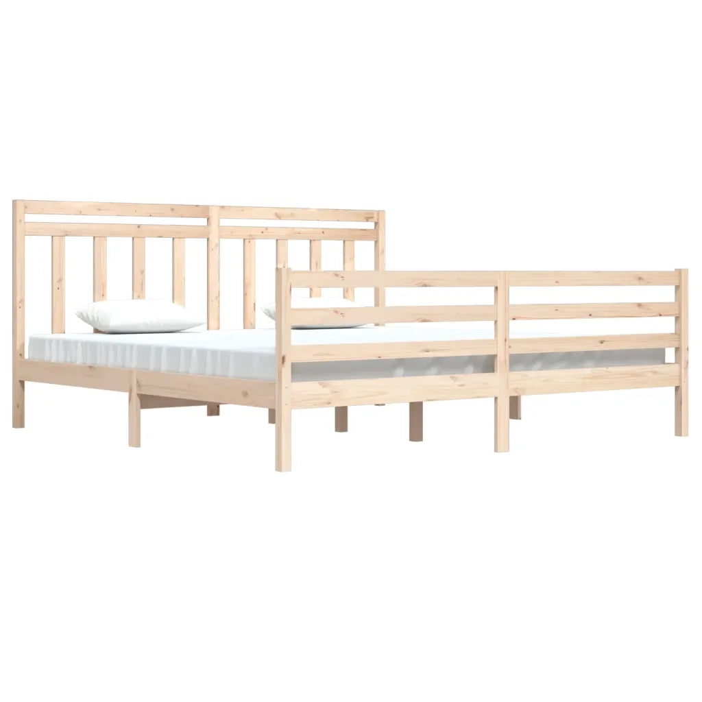 Giroletto-Struttura Letto in Legno Massello 200x200 cm 731026