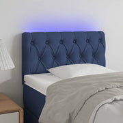 Testiera a LED Blu 80x7x78/88 cm in Tessuto