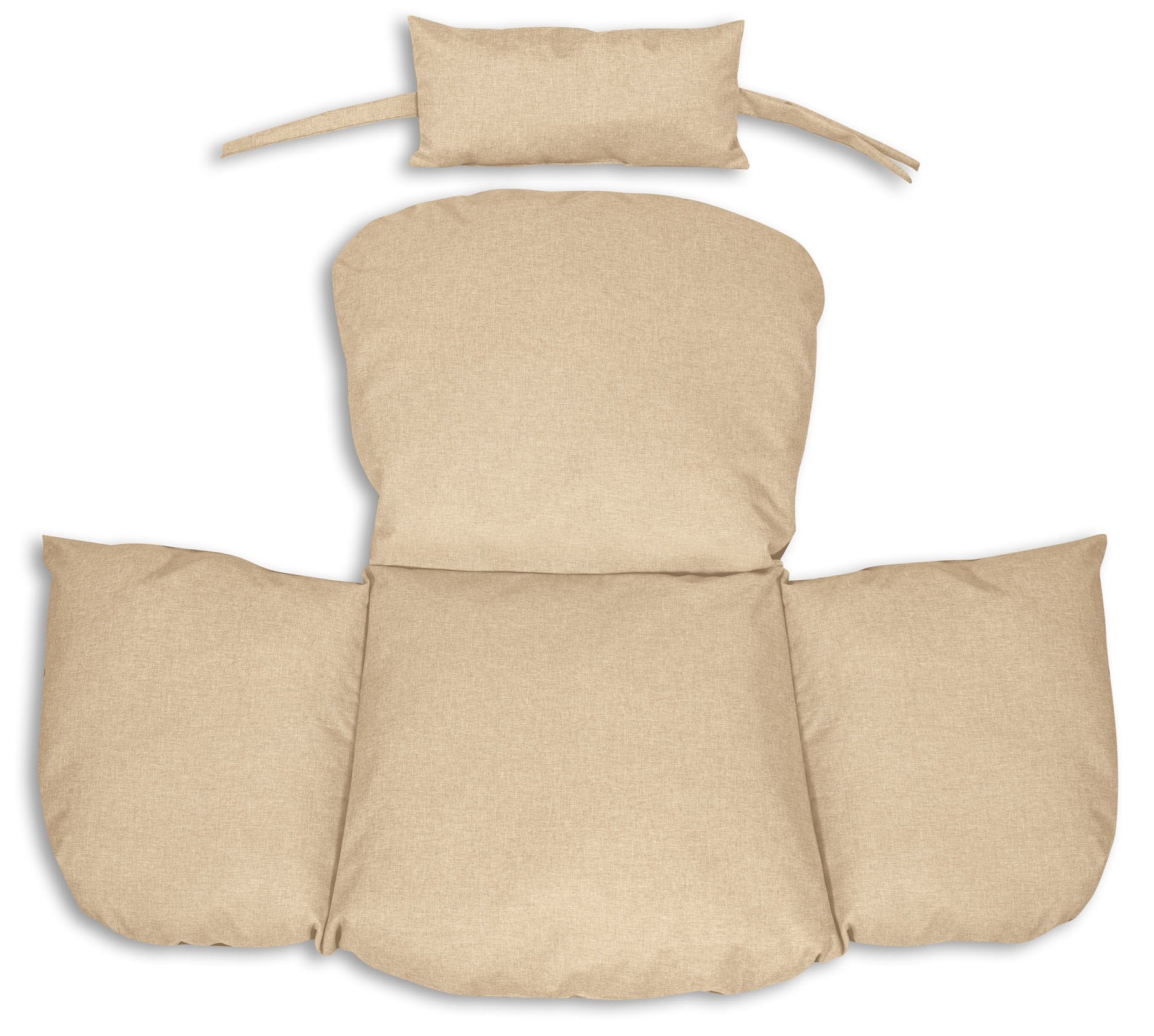 Cuscino da giardino AIO FACTORY 112x113 cm impermeabile beige per sedia sospesa