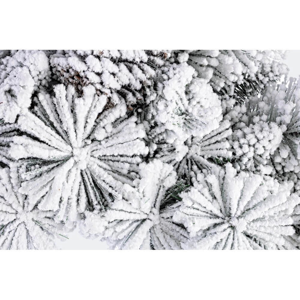 Corona Arves Innevata Diametro 60cm (6 Pezzi)