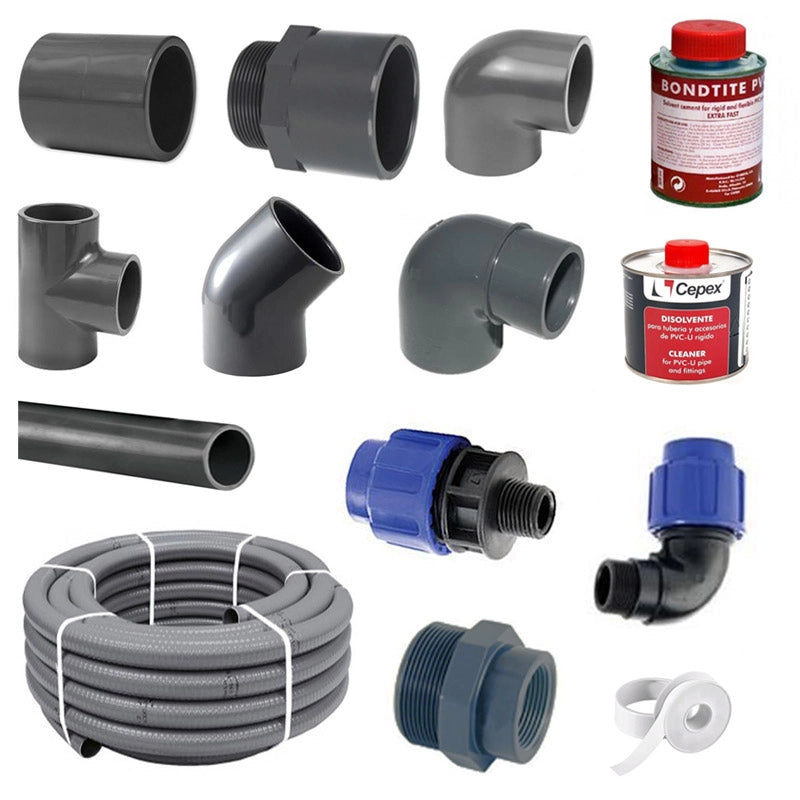 Kit Raccordi E Tubazioni 4 - Collegamento Impianto Piscina E Locale In Vtr
