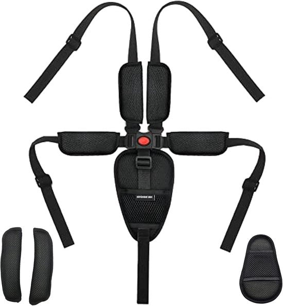 Cinturone di sicurezza 5 punti regolabile - cinturino universale per seggiolino auto - cuscino per spalle - duraturo - respirabile - cinturone di sicurezza per bambini - cinturino per seggiolino auto