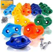 Impianto di arrampicata per bambini - set di gradini di arrampicata (25 pezzi) Inclusa la guida di montaggio Robusto, antiscivolo, fino a 150 kg di capacità di carico Impianti di arrampicata per esterni