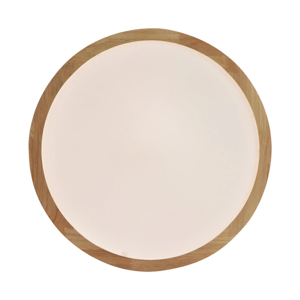 LÚZETE - PLAFONIERA LED 53W REGOLABILE CON TELECOMANDO IN LEGNO HARALD