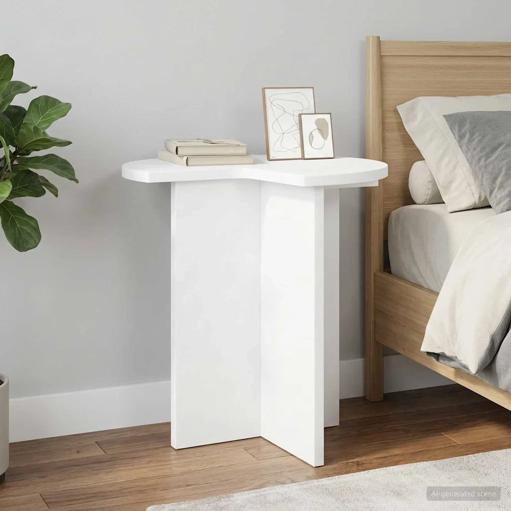 Tavolo laterale Bianco Ø 39 x 38 cm Legno ingegnerizzato 8001079