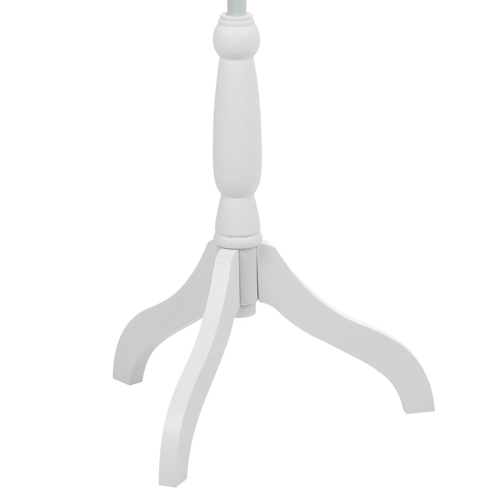 Manichino in legno e schiuma rivestito in tessuto color panna 24x37,5x168h