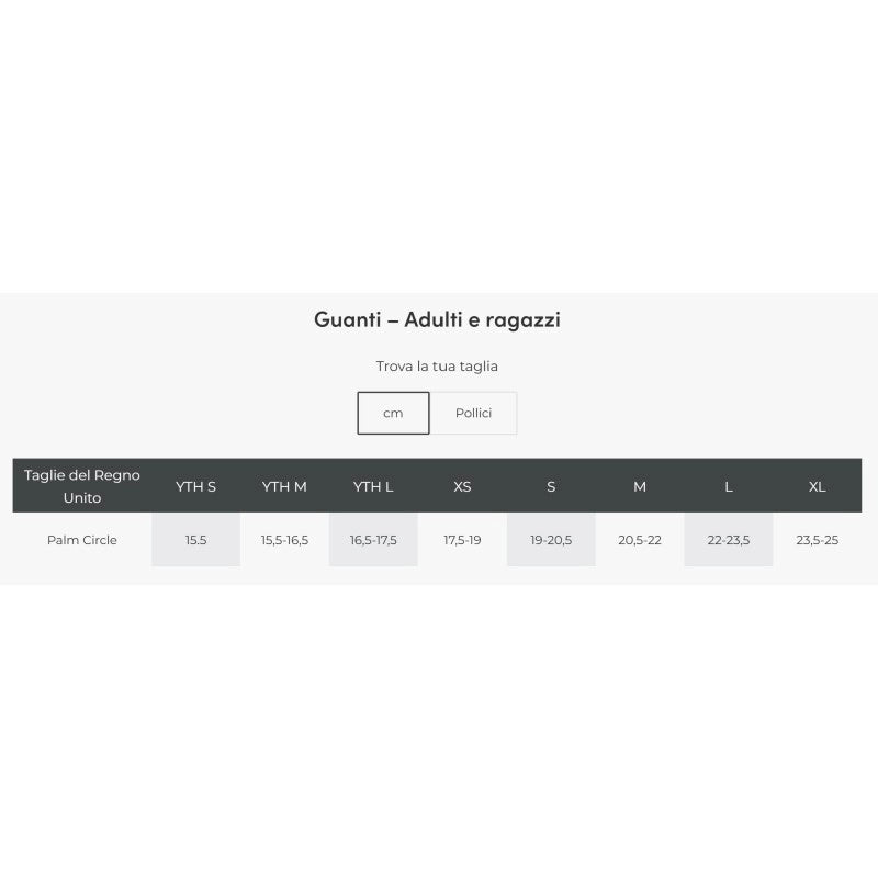 GUANTI INTERI PERFORMANCE YTH TG.L