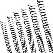 Bobine di Legatura a Spirale in Plastica - 120 pezzi 4-1 Pitch Stecchi Binder - Nero