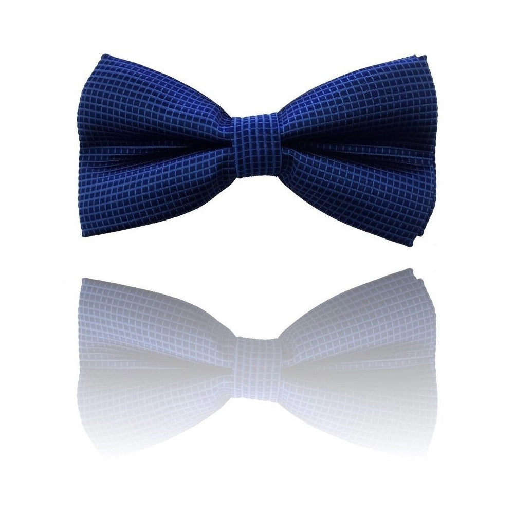 Trade Shop - Papillon Quadri Blu Cravattino Farfallino Cravatta Frack Papion -