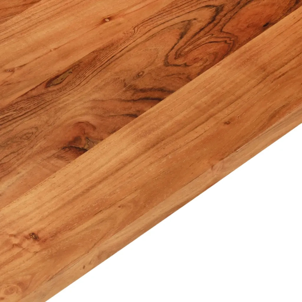 Piano Tavolo 70x70x3,8 cm Quadrato Legno Massello di Acacia
