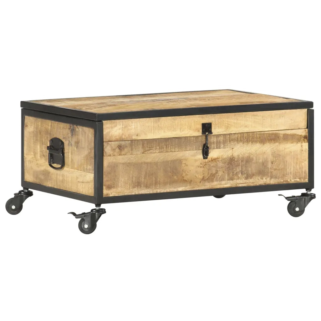 Tavolino da CaffÃ¨ 70x50x33 cm in Legno Massello di Mango cod mxl 18717