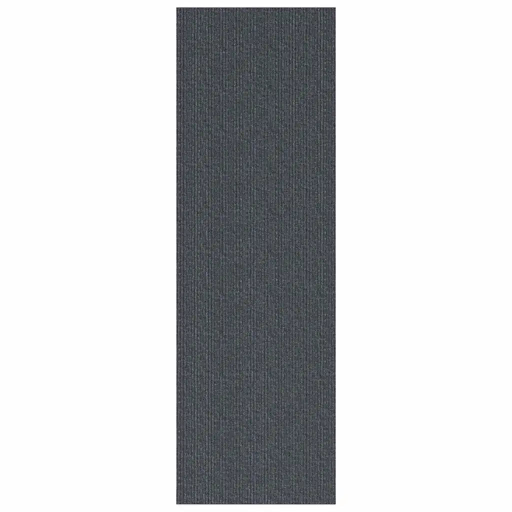 Runner in Moquette Grigio 80 x 200 cm Tessuto