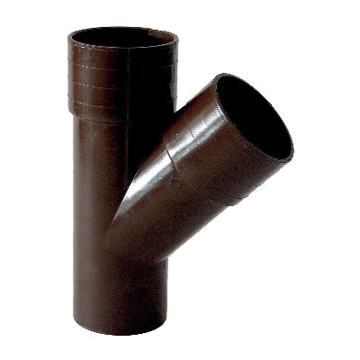 DERIVAZIONE PLUVIALE 45  °- Diam. 100 - Marrone- DH- pezzi 1