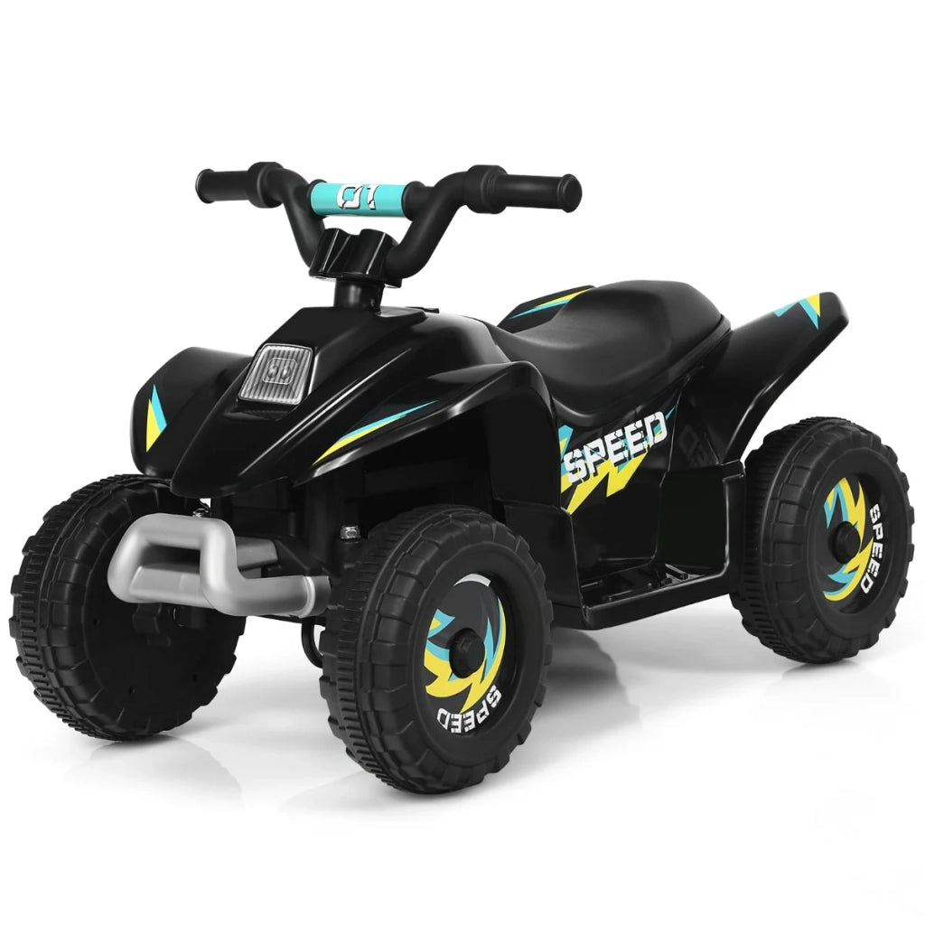 Quad buggy elettrico per bambini 73 x 40 x 44,5 cm marcia avanti/indietro design adatto ai bambini PP nero 20_0013327