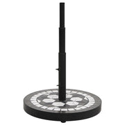 Base per Ombrellone Nero e Bianco Rotonda 12 kg 362223