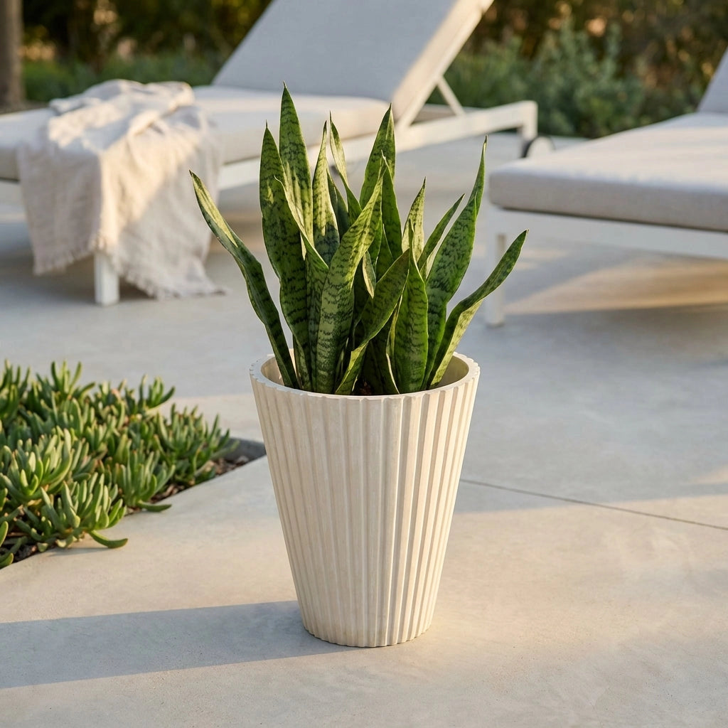 Vaso medio in Fibra sintetica cm 29x29x36 - KENNY