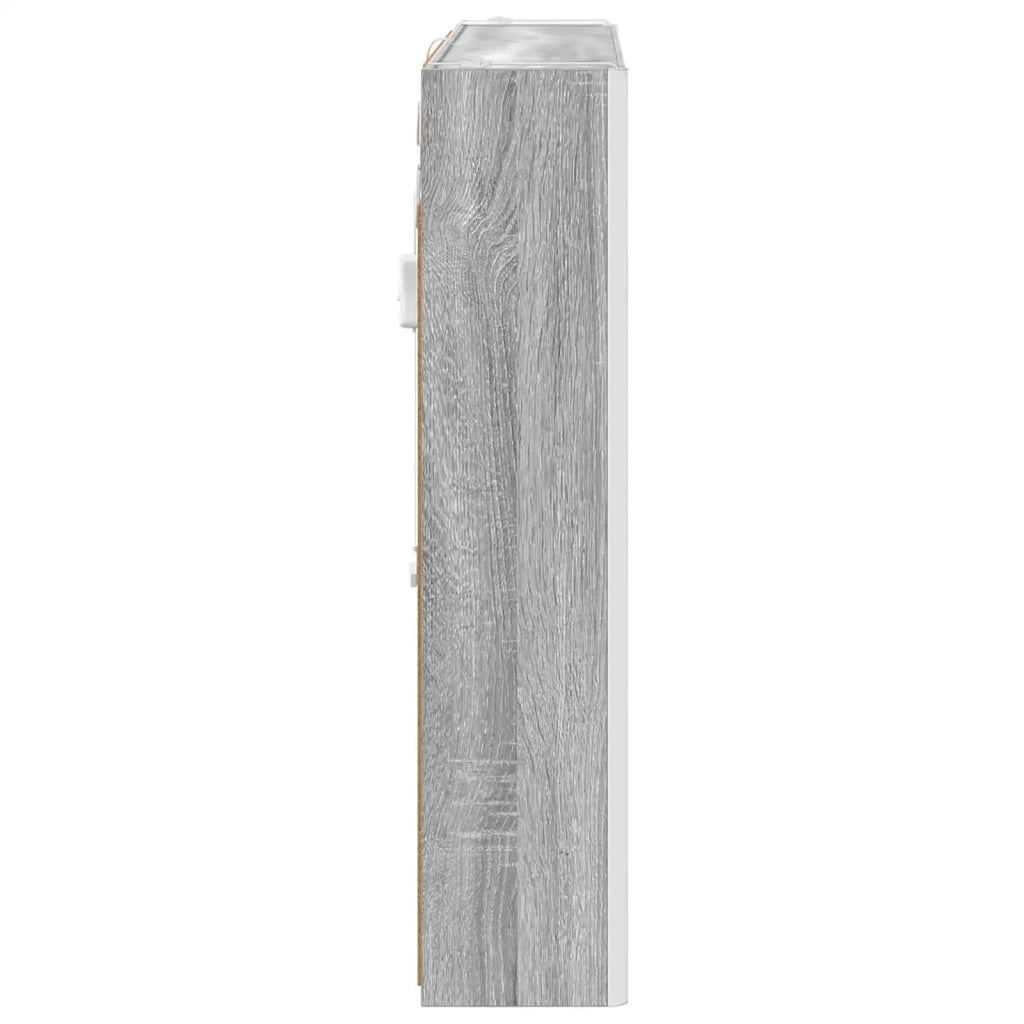 Mobiletto per specchio da bagno Grigio Sonoma 889268