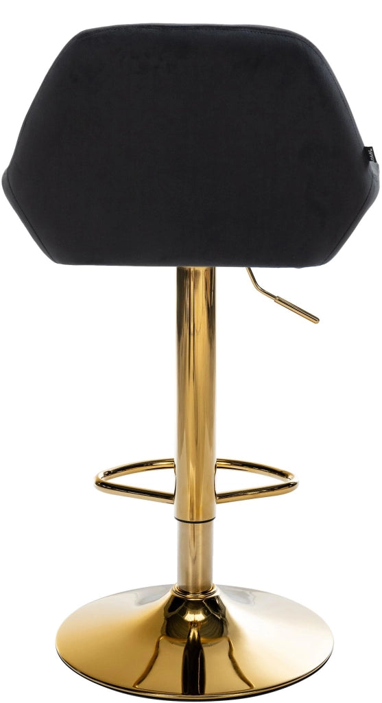 2er Set Barhocker Braga Gold Samt