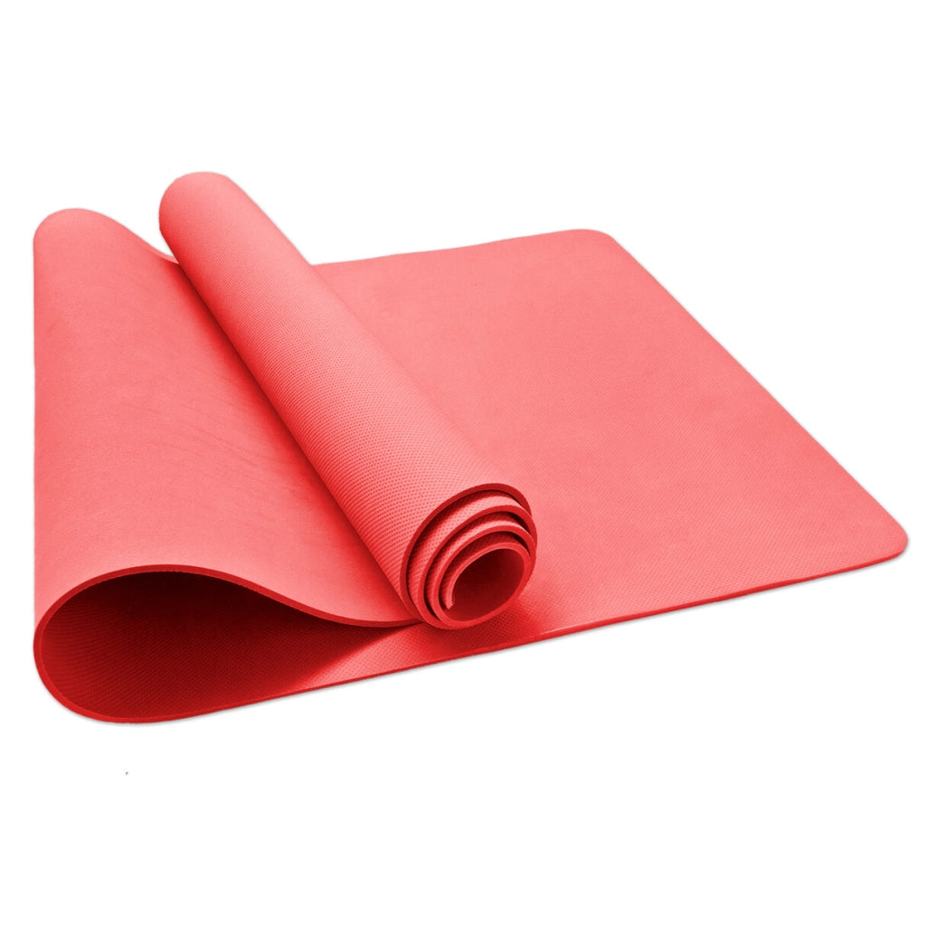 Tappetino Palestra Yoga Esercizi Aerobica Morbido Antiscivolo Corallo