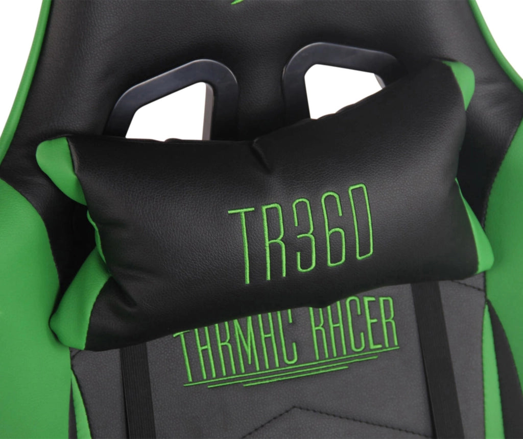 Sedia gaming ufficio Turbo Nero/verde,Finta pelle