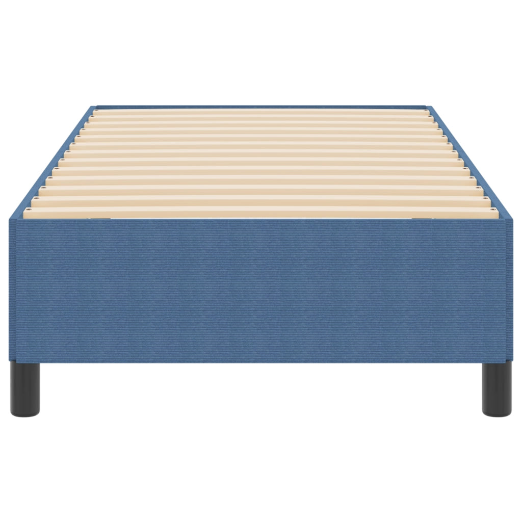 Struttura letto Blu 100x200 cm Tessuto a coste