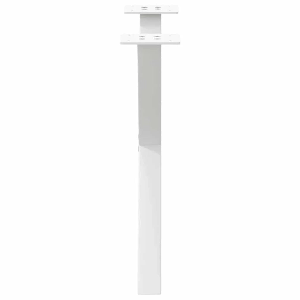 Set di 2 gambe per tavolino a forma di X dimensioni regolabili 60 x 42-43 cm acciaio bianco 02_0057174