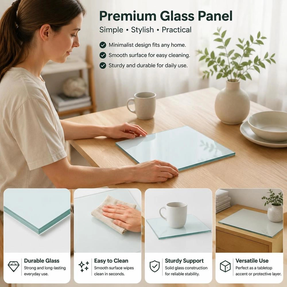Shelf Glass Transparent 30x30 Cm