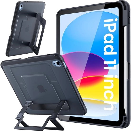 Hoe 5 in 1 con manubrio rotante a 360 gradi - Protezione display - Orecchino per occhiali - Cinturino per spalla - Supporto per tavolo