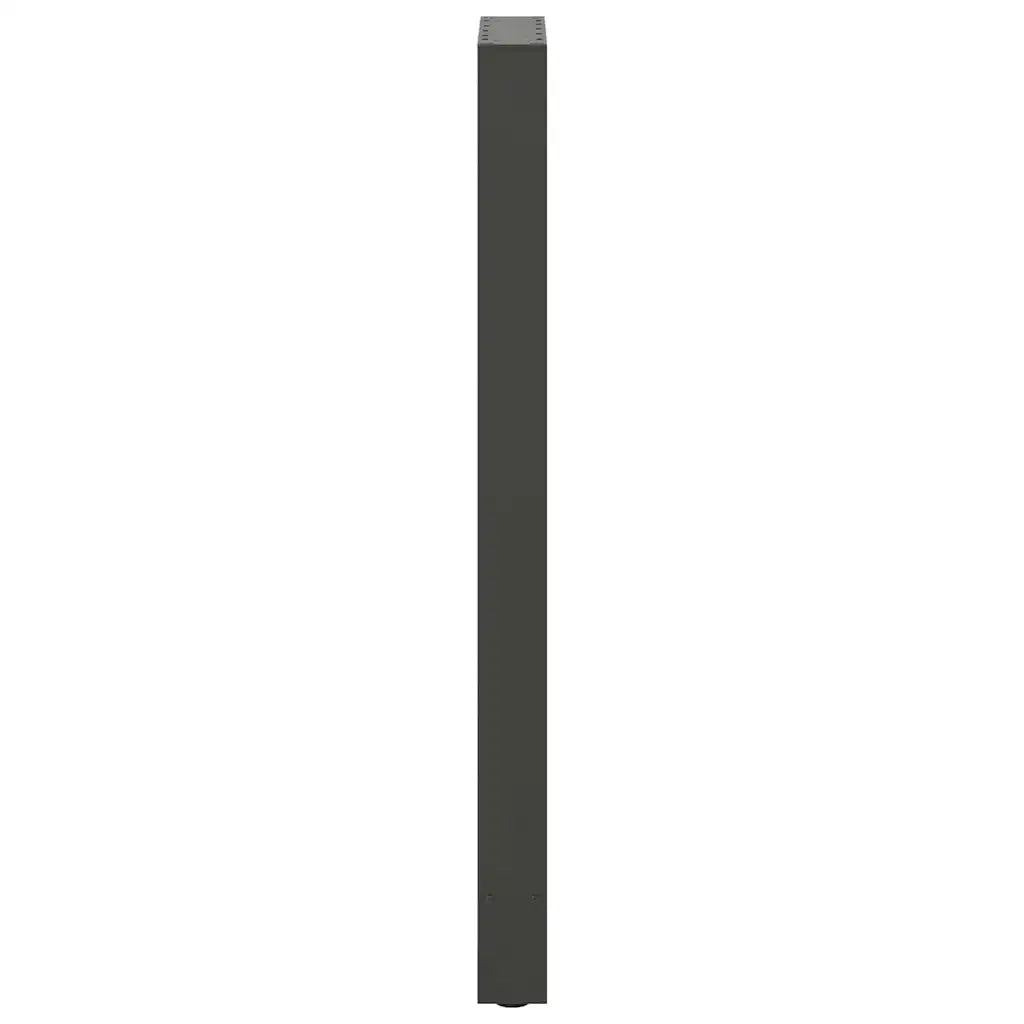 Gambe per tavolo da bar antracite 2 pz 40x(110-111) cm in acciaio 4013350