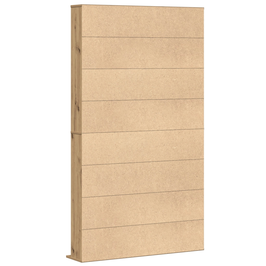 Mobile per CD in Rovere Artigianale - 101x23x177.5 cm Realizzato in Legno Ingegnerizzato