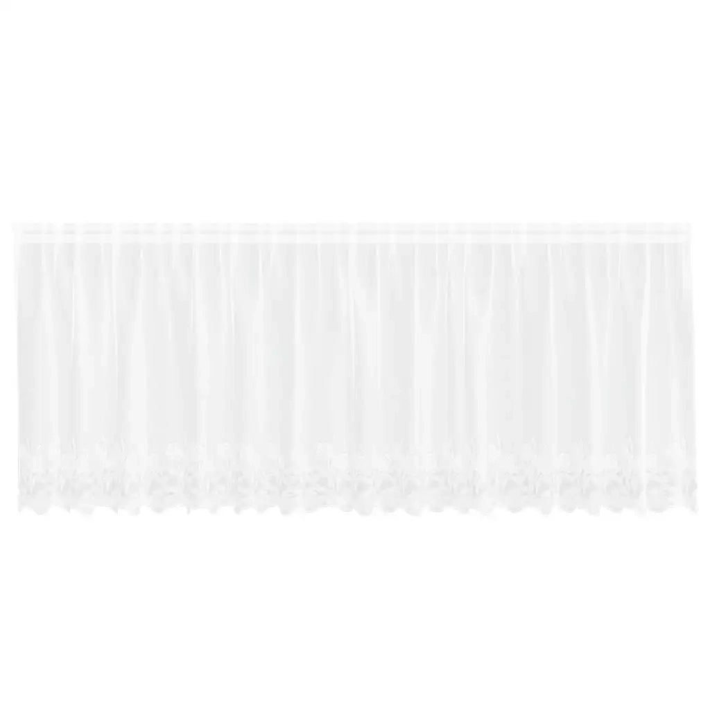 vidaXL Tende con tende Bianco 400 x 80 cm Poliestere