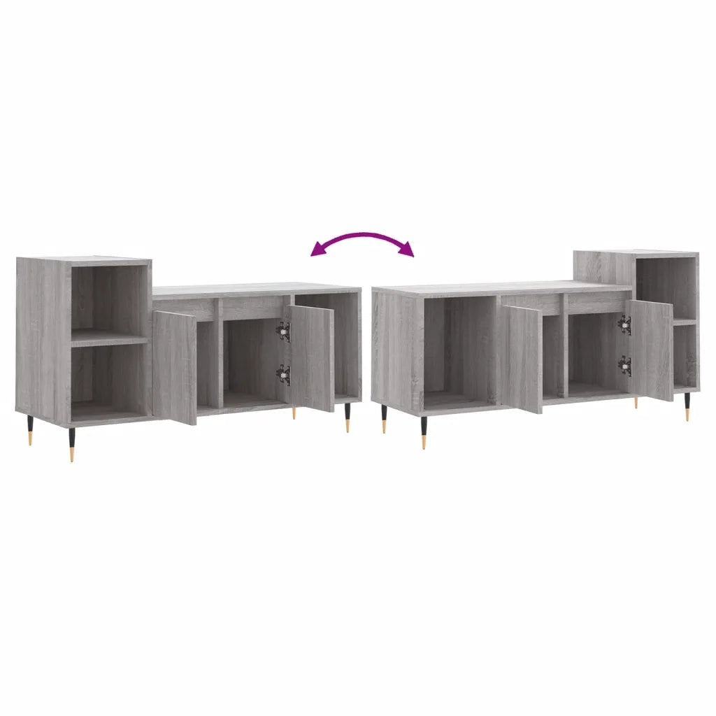 Mobile TV Grigio Sonoma 100x35x55 cm in Legno Multistrato 831314