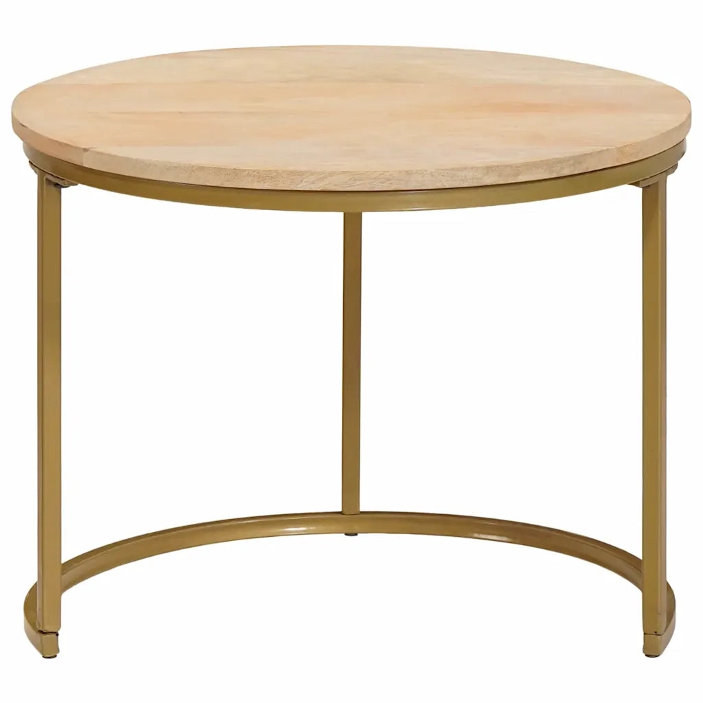 Tavoli da Caffè Nido 2 pcs Legno massello di mango e acciaio 4104643