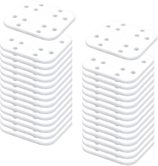 Filtro di umidificazione per aria - 30 pezzi - Filtro a maglia - Bianco - Facile da sostituire - Panno di assorbimento minerale - 5x5,3 cm - Filtro di umidificazione