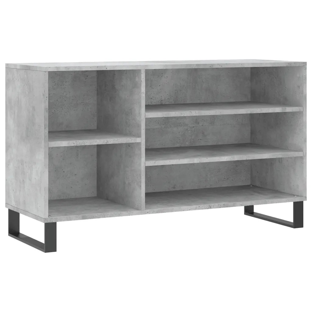Scarpiera | Mobile per scarpe Grigio Cemento 102x36x60 cm in Legno Multistrato