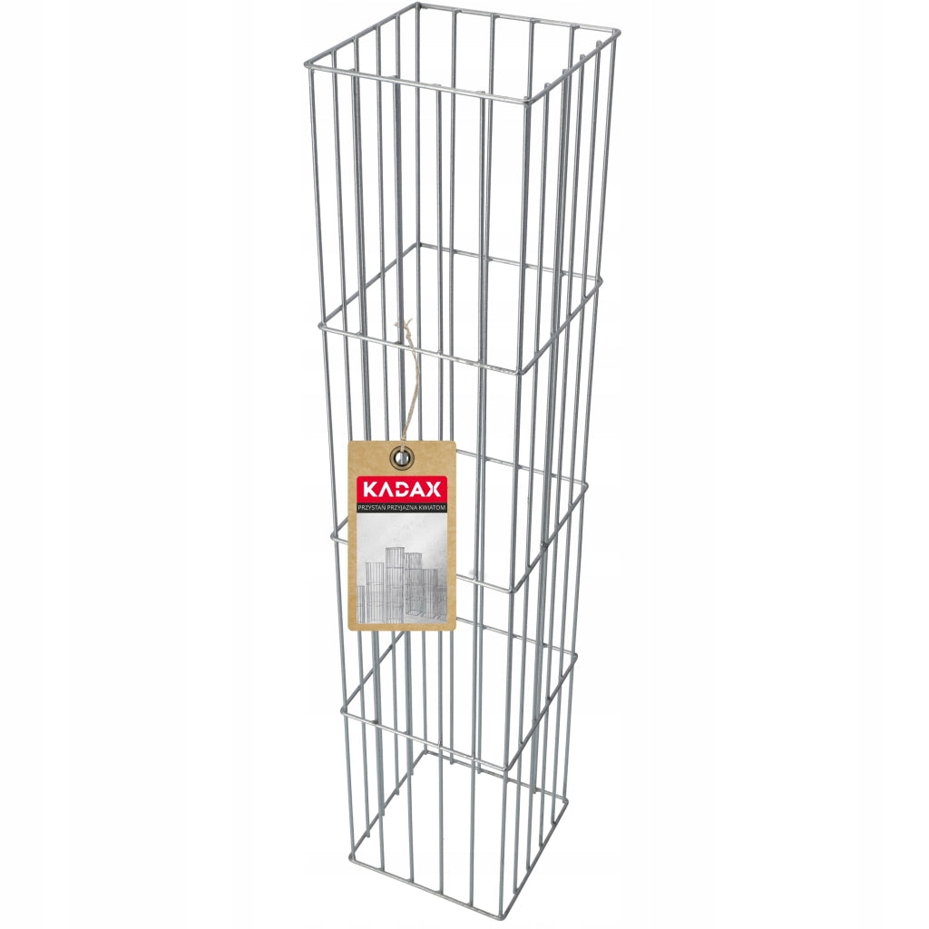Colonna per pergola da giardino KADAX, vaso per gabbioni, supporto per piante in gabbioni, 120 cm