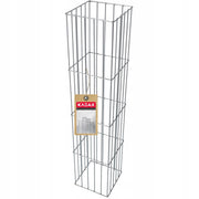 Colonna per pergola da giardino KADAX, vaso per gabbioni, supporto per piante in gabbioni, 120 cm
