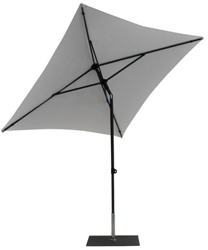 Ombrellone da Giardino 2x2 m Palo Ø38 mm in Alluminio Tessuto Poliestere Trend Bianco