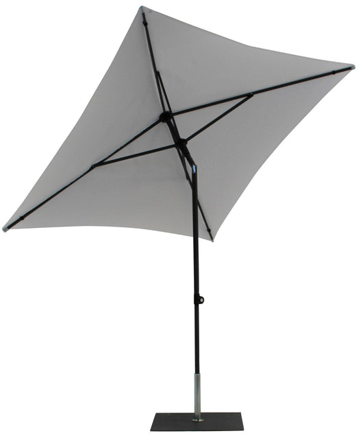 Ombrellone da Giardino 2x2 m Palo Ø38 mm in Alluminio Tessuto Poliestere Trend Bianco