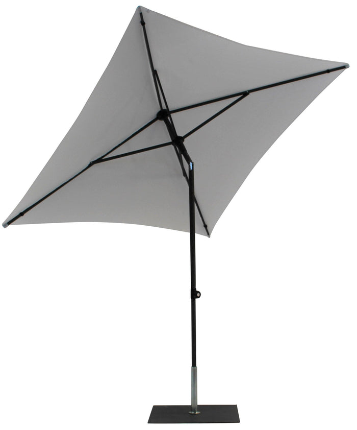 Ombrellone da Giardino 2x2 m Palo Ø38 mm in Alluminio Tessuto Poliestere Trend Bianco