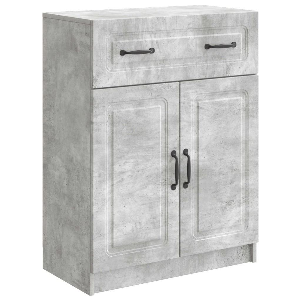Credenza Grigio Cemento 66 x 34,5 x 87 cm Legno ingegnerizzato