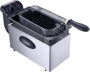 Friteuse elettrica con contenitore rimovibile - 3 l - potenza 2000 W - acciaio inossidabile - offerta