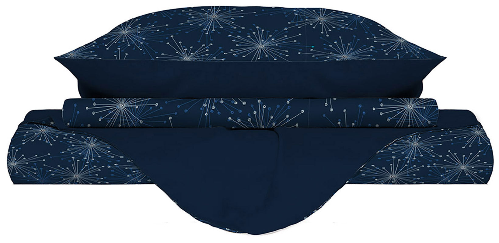 Copripiumino Matrimoniale con Federe Stampato Fireworks