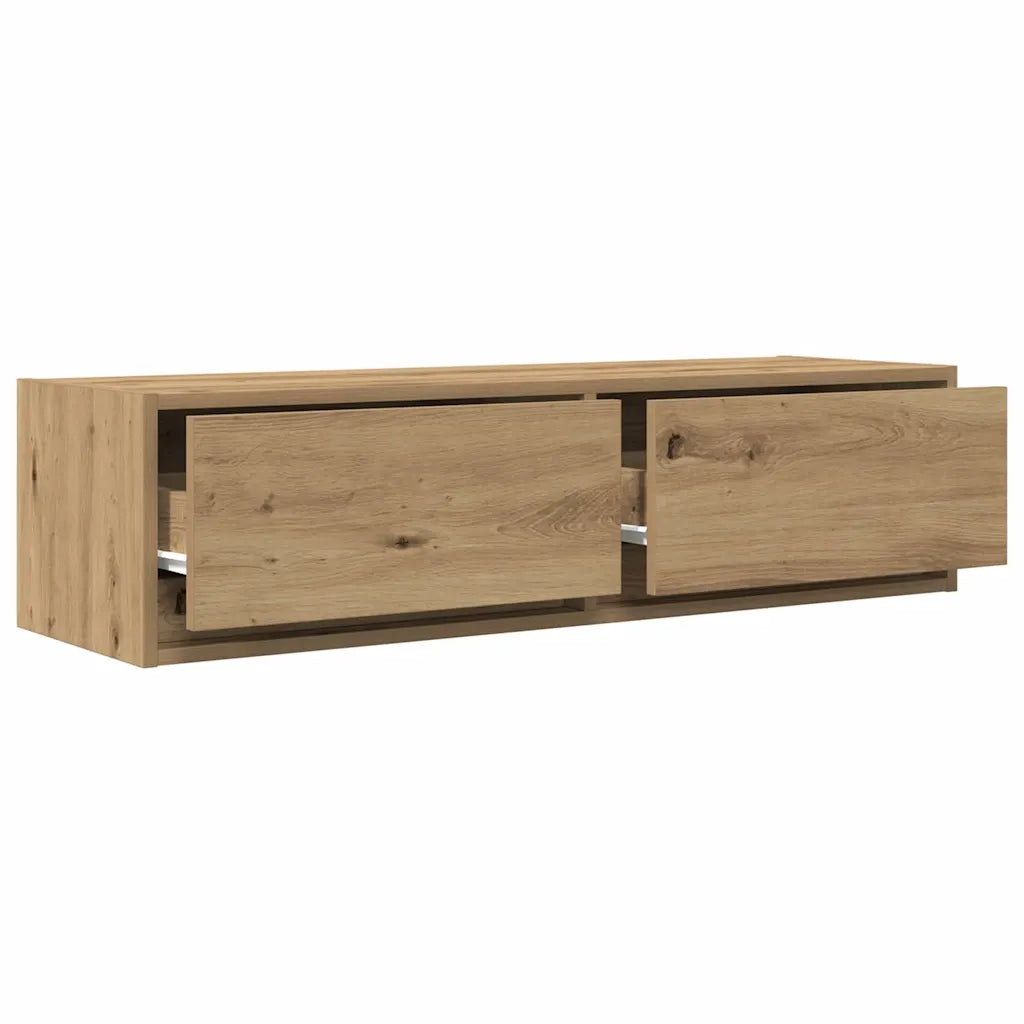 Mobile TV con cassetto rovere artigianale 100 x 31 x 25,5 cm 861534